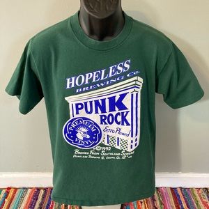 1992 Punk Rock Hopeless Records Shirt VIntage 90s Band Tee Vinyl Encino Concert